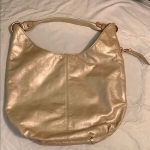 Gold metallic Hobo purse